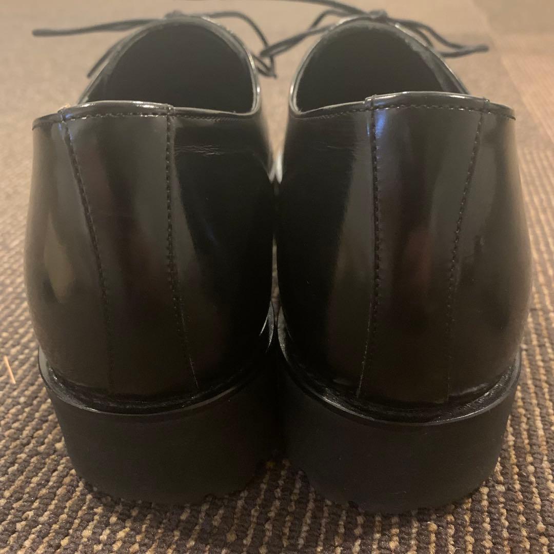 未使用級 アデロ 6cmUP シークレットシューズ ラウンドトゥ 27cm