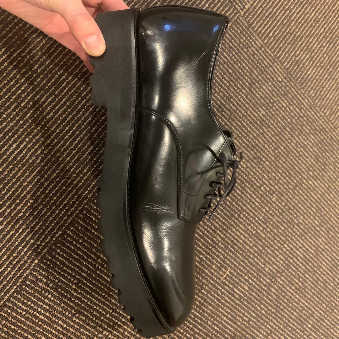 未使用級 アデロ 6cmUP シークレットシューズ ラウンドトゥ 27cm