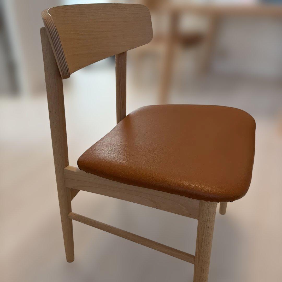 カリモク60 Tチェア リーベルブラウン ① ダイニングチェア（定価6.2万）