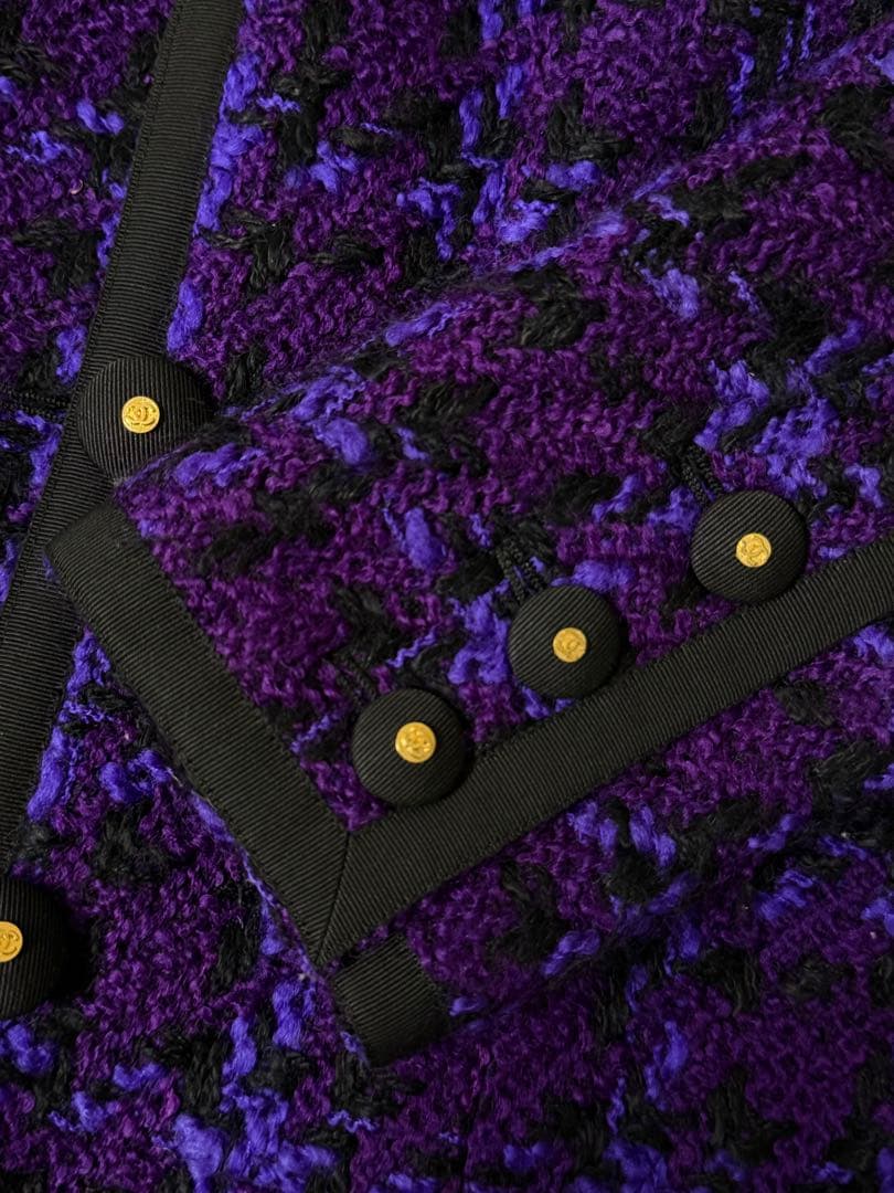 CHANEL 紫 ジャケット