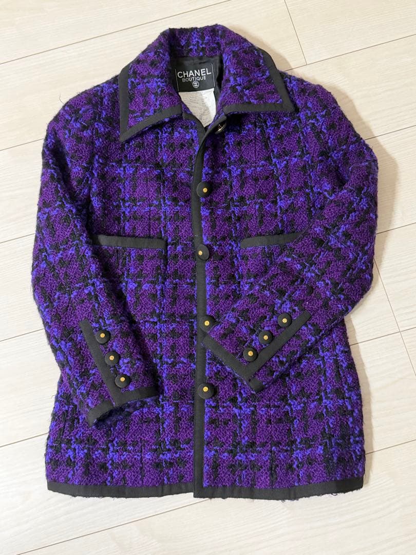 CHANEL 紫 ジャケット