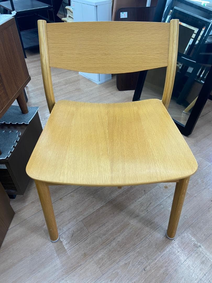 【福岡市限定】オーク材ラウンジチェア 無印良品 ダイニングチェア