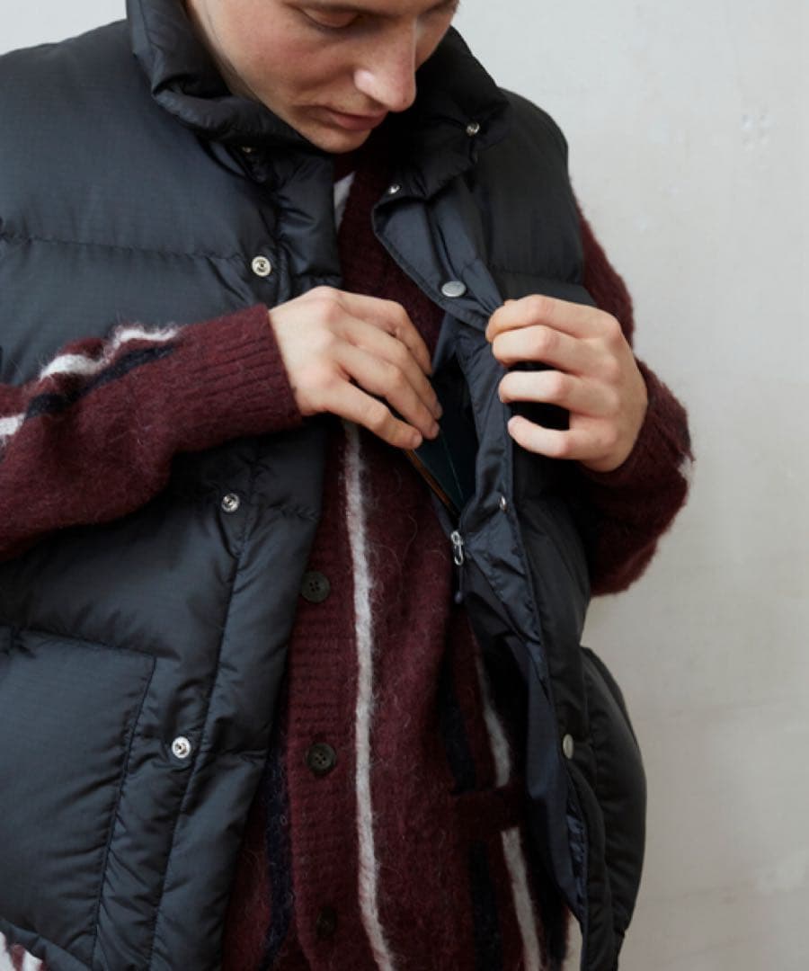 zonoノースフェイス パープルレーベル ジャーナル別注 ダウンベスト