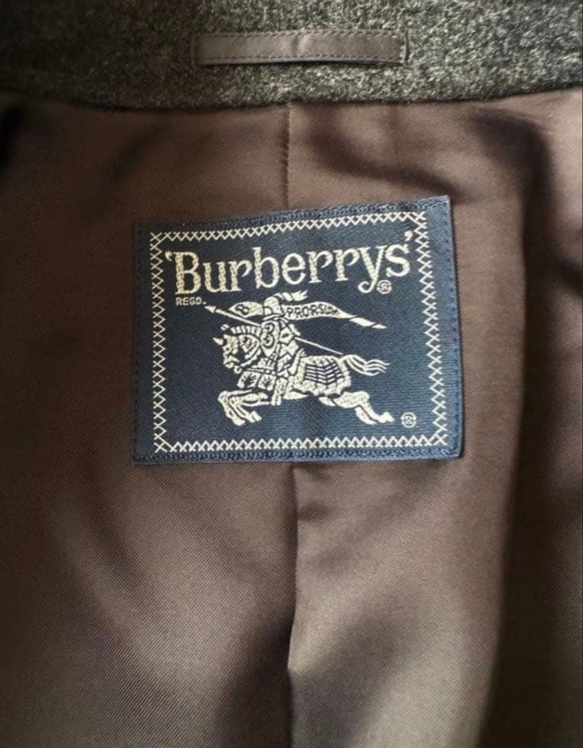 BURBERRY⭐︎バーバリー　ダークグレー ダブルブレスト チェスターコート