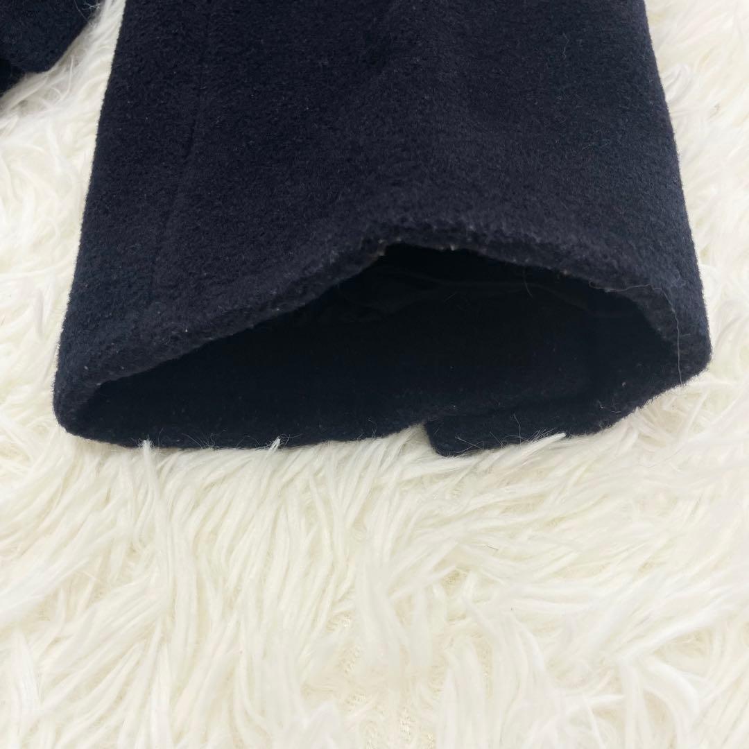 【ていぼん】MaxMara 白タグ カシミヤ混 Pコート 金ボタン