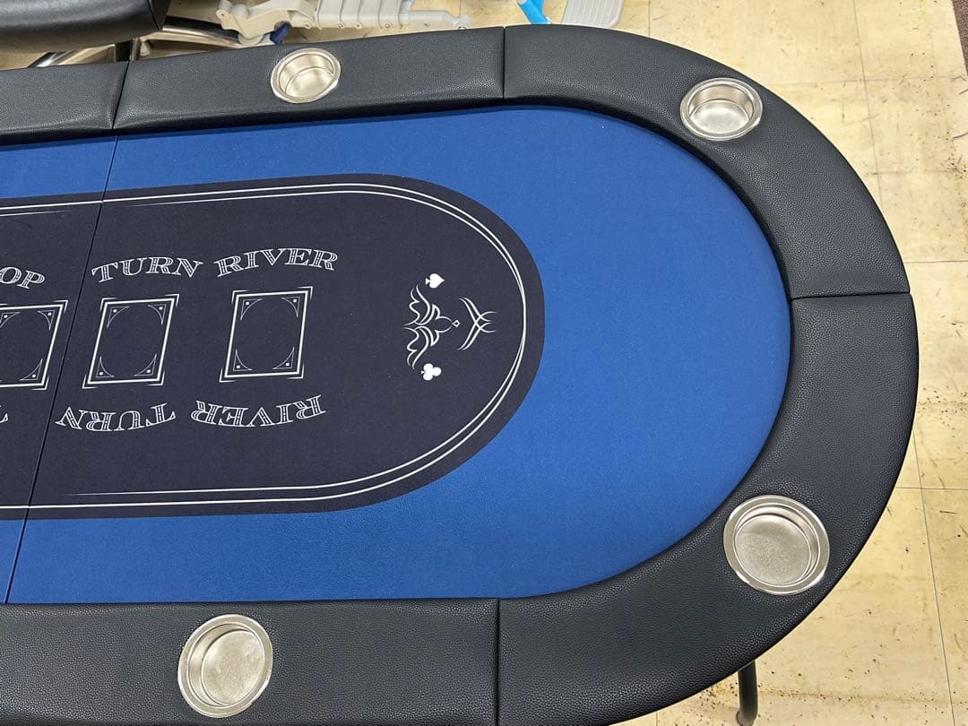 ⑦【美品】VEVOR 折りたたみ式　ポーカーテーブル　8人用