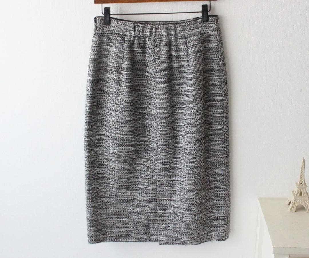 新品オペークドットクリップ　ツイード ジャケット＆スカート セットアップ 38M