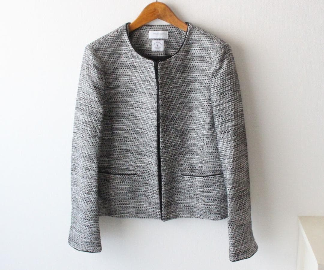 新品オペークドットクリップ　ツイード ジャケット＆スカート セットアップ 38M