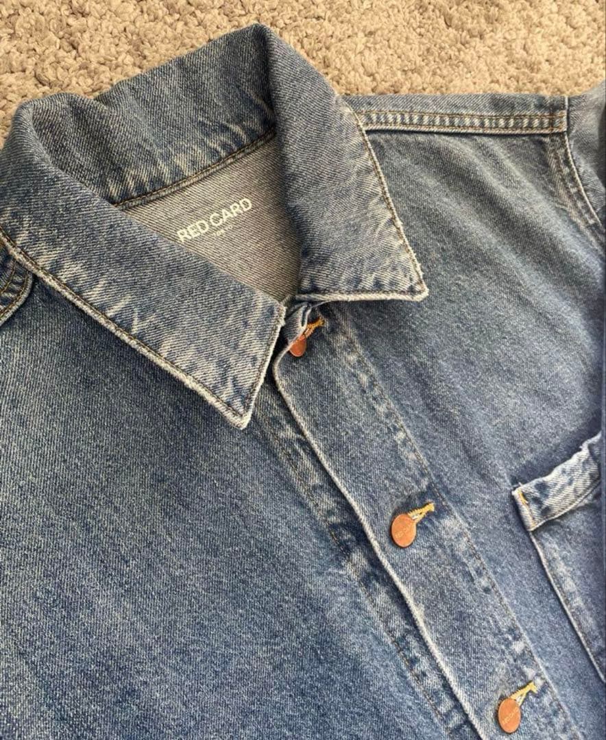 タグあり　美品　RED CARD ビッグデニムジャケット　AUGUSTA