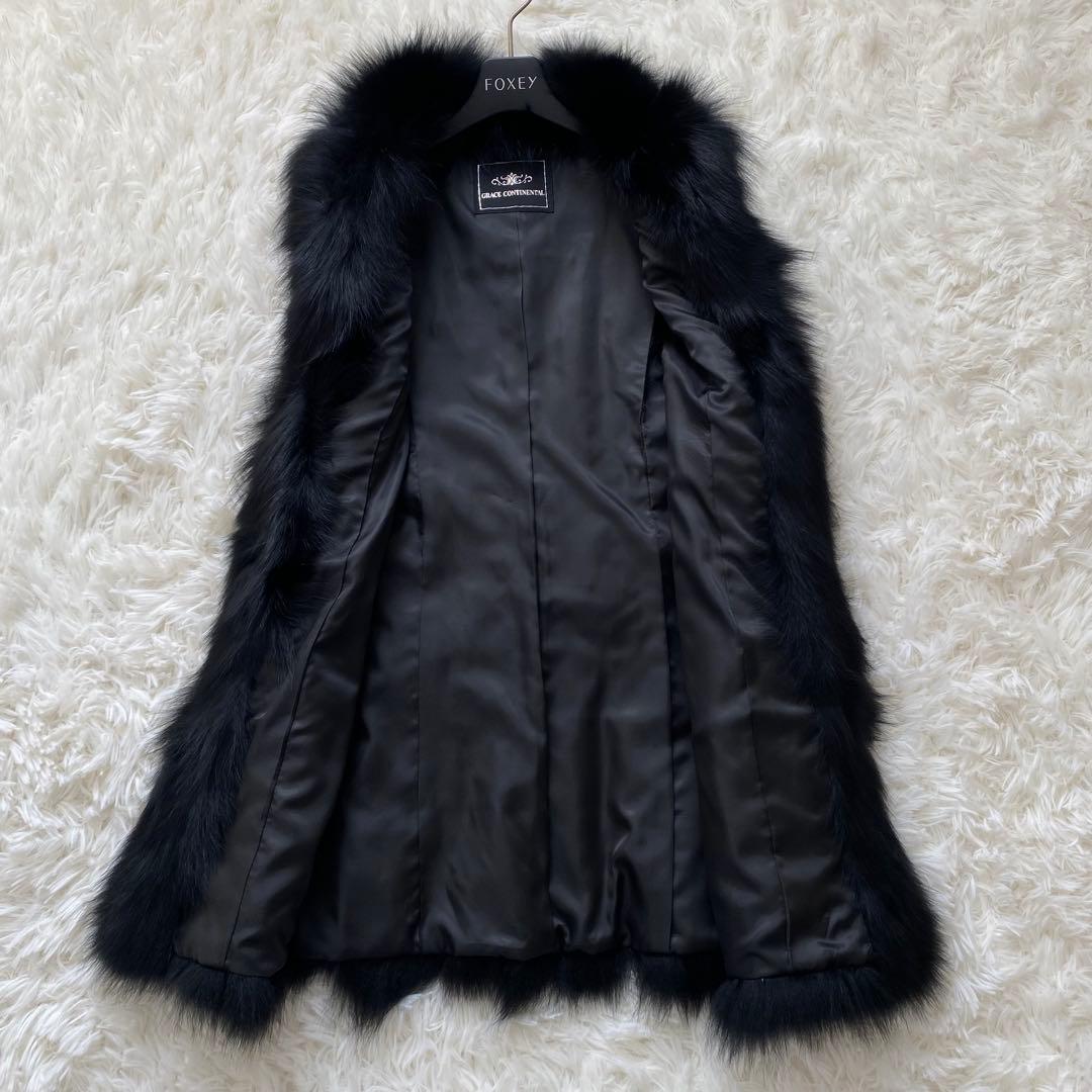 美品✨グレースコンチネンタル　カルガンフォックスベスト　ラム&フォックスファー