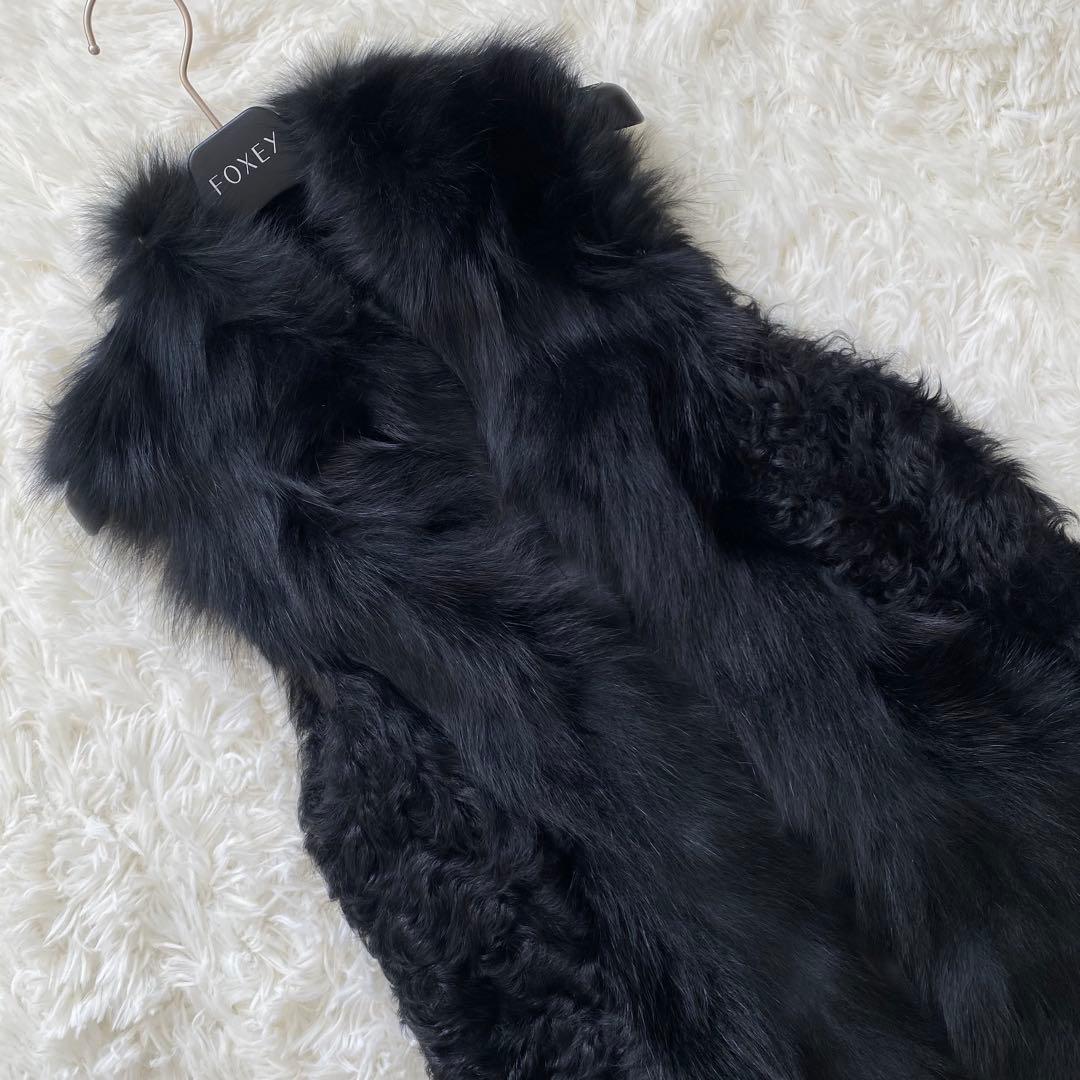 美品✨グレースコンチネンタル　カルガンフォックスベスト　ラム&フォックスファー