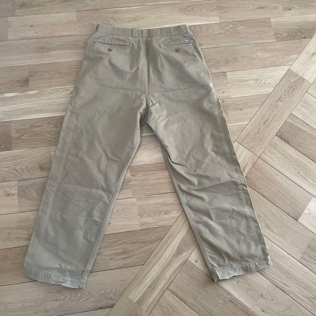 ENDS and MEANS ベージュ チノパン