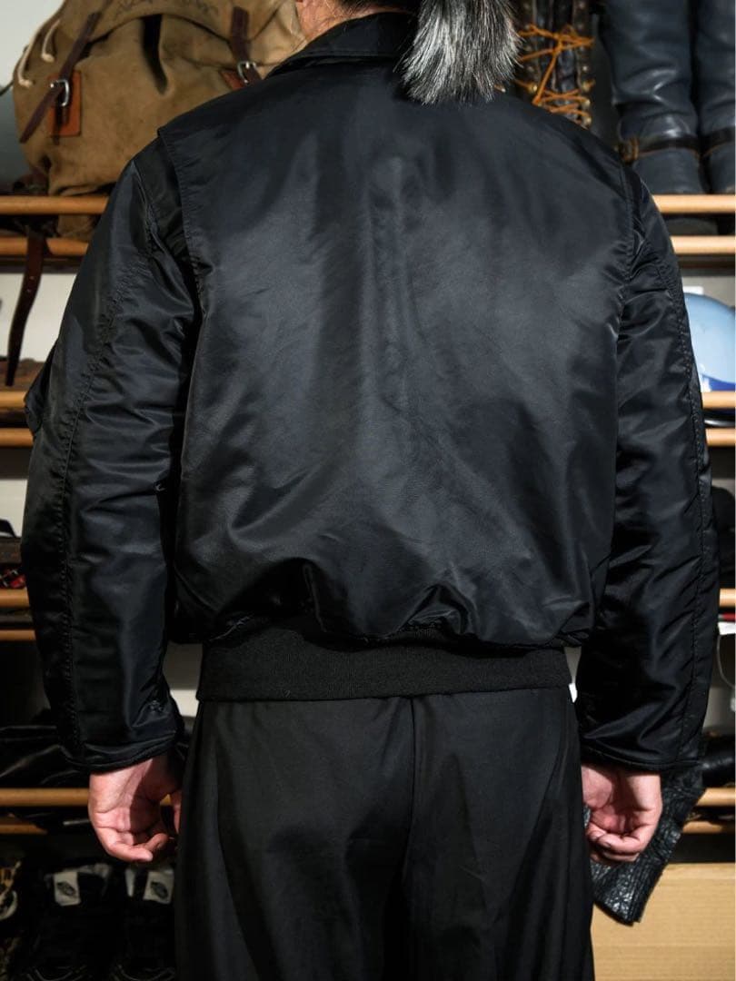 Mサイズ　CWU45/P 初年度モデル復刻黒高光沢ナイロンIDEALジッパー