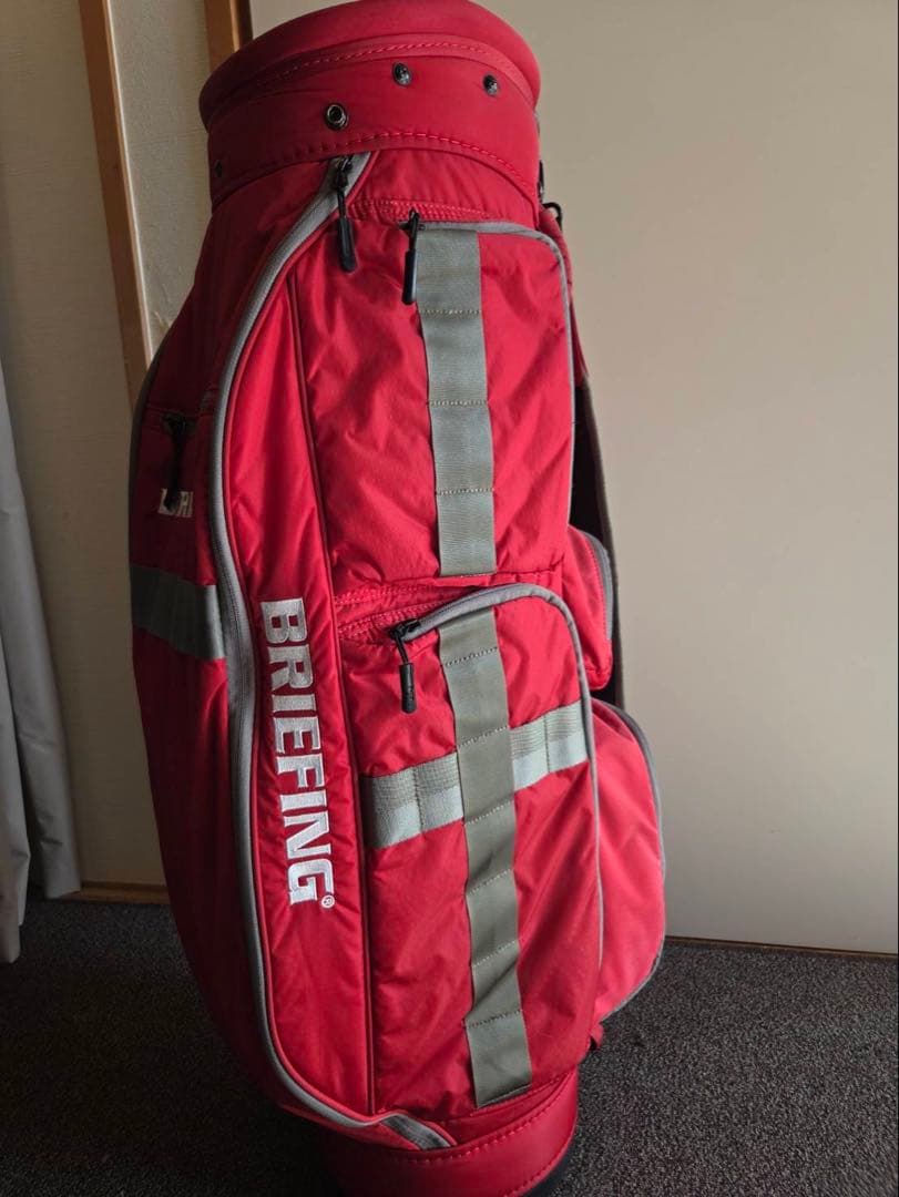 BRIEFING レッド ゴルフバッグ