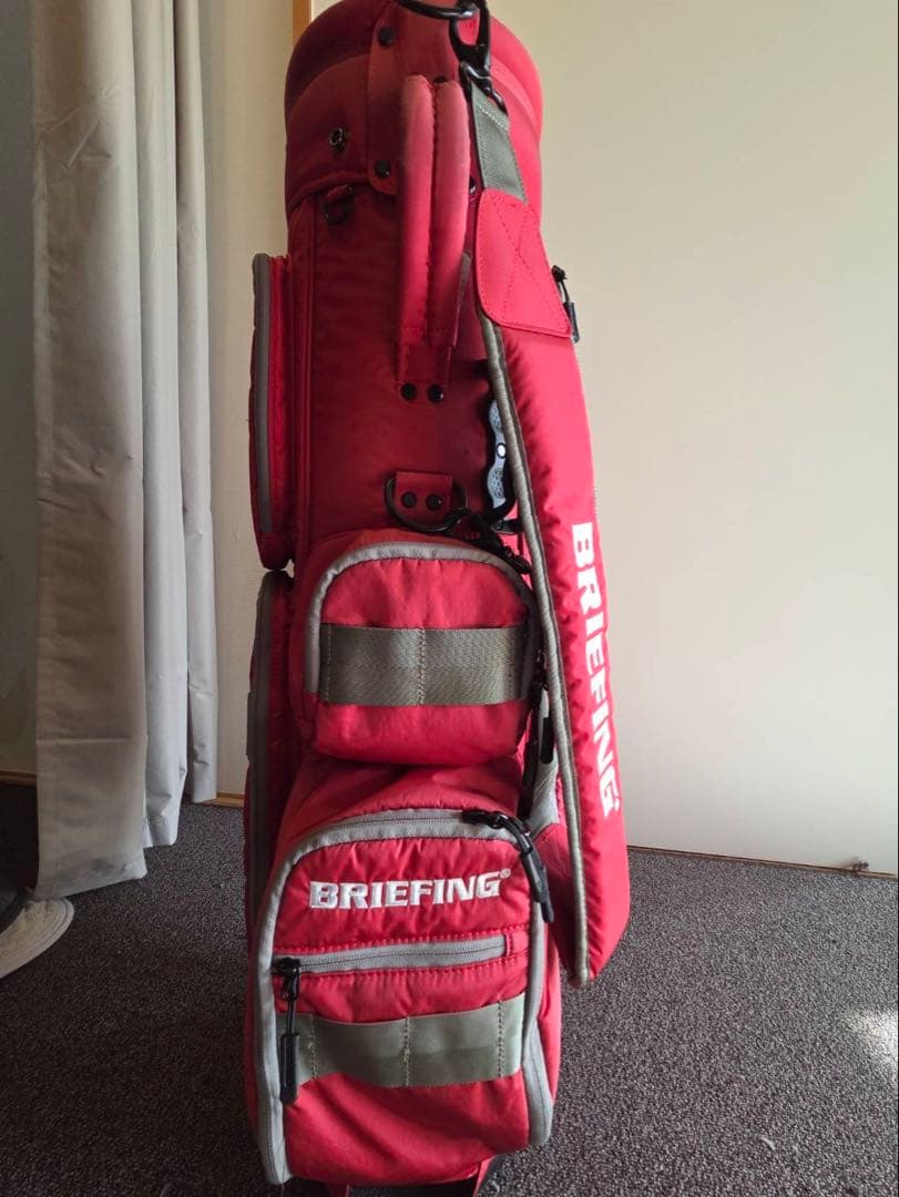 BRIEFING レッド ゴルフバッグ