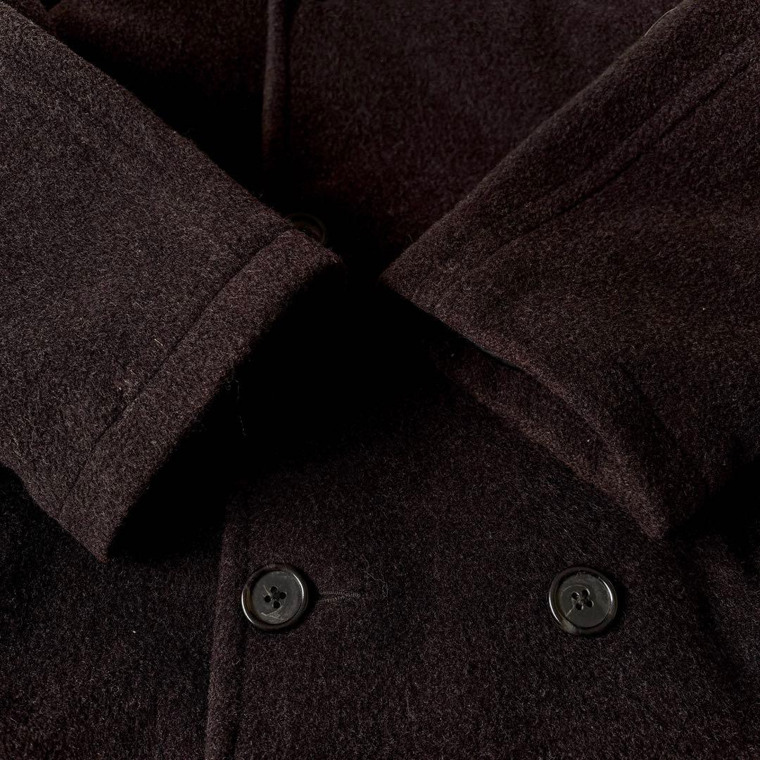 90s ジェイクルー 巨人タグウール オーバーサイズ ハーフコート ピーコート茶