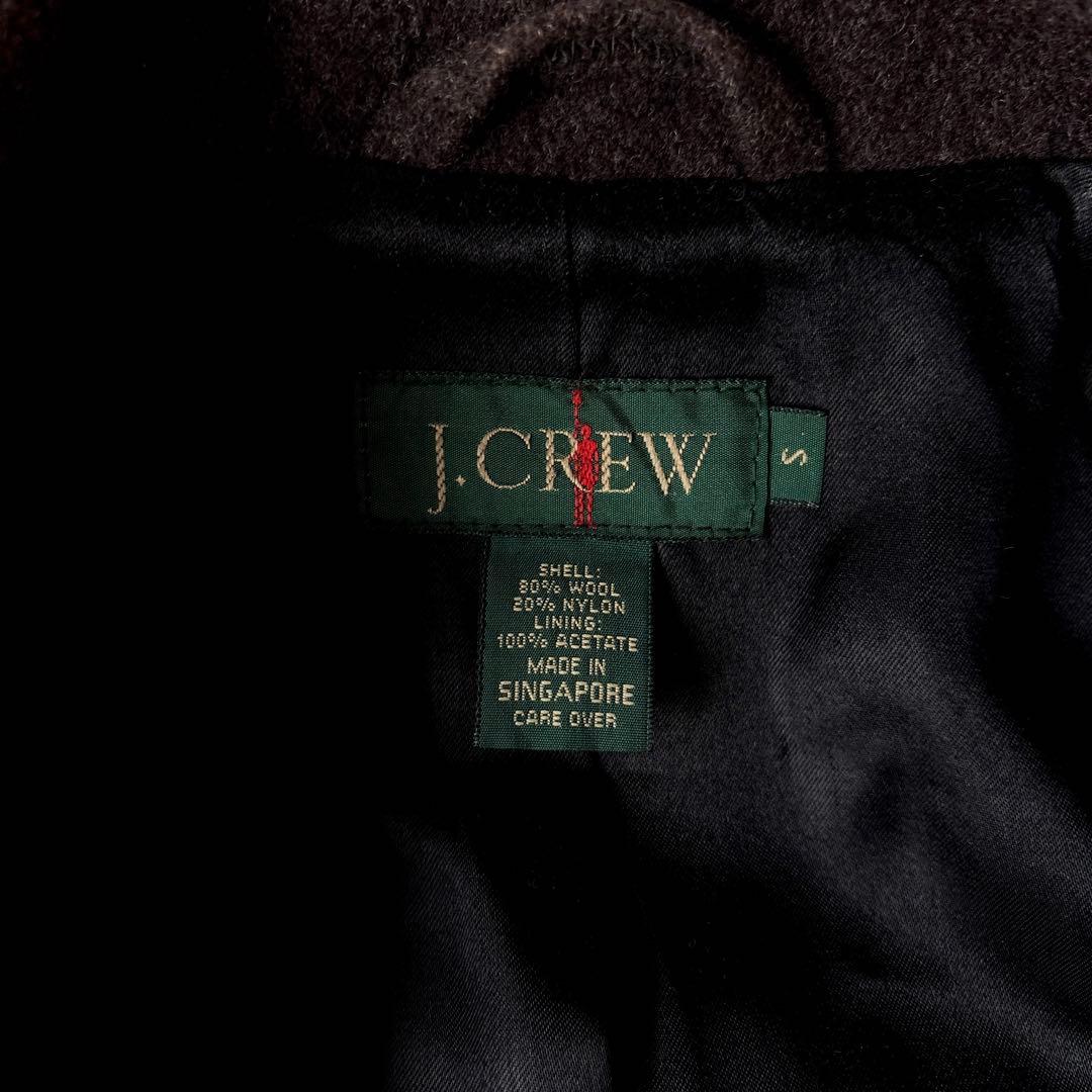 90s ジェイクルー 巨人タグウール オーバーサイズ ハーフコート ピーコート茶