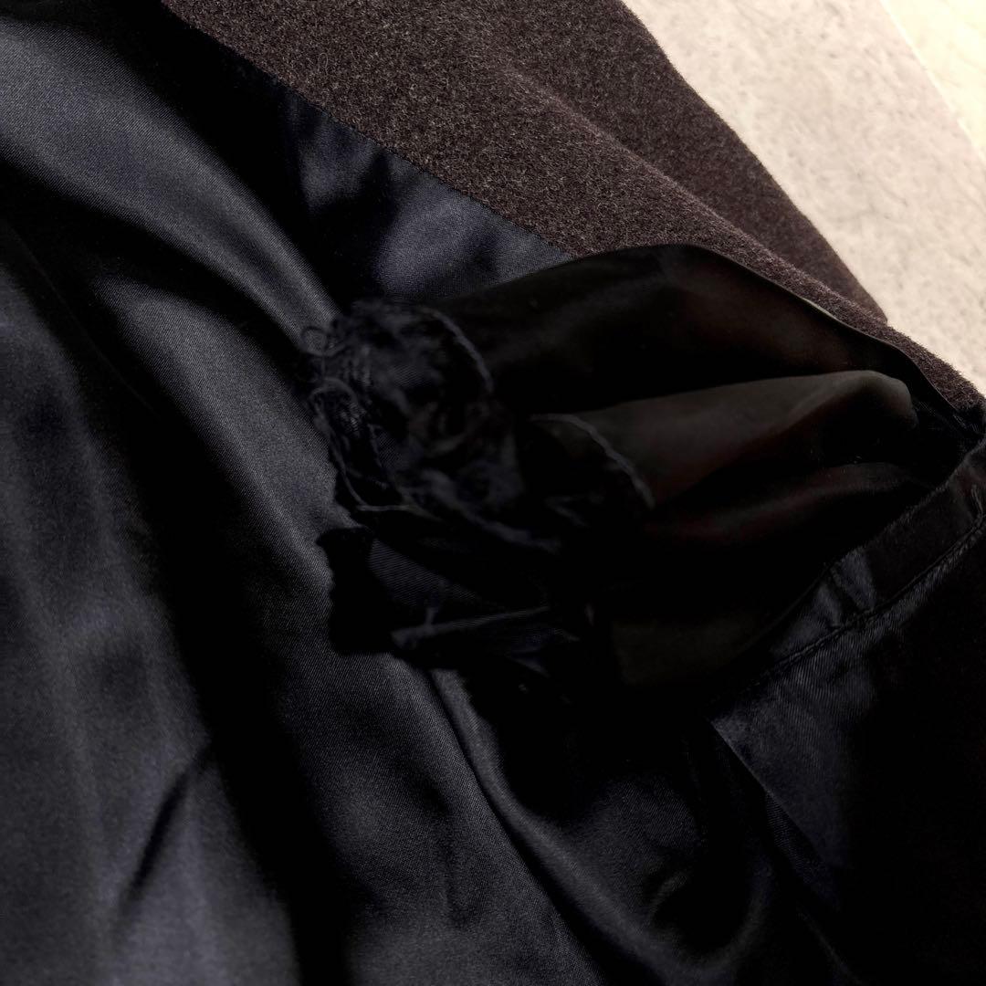 90s ジェイクルー 巨人タグウール オーバーサイズ ハーフコート ピーコート茶