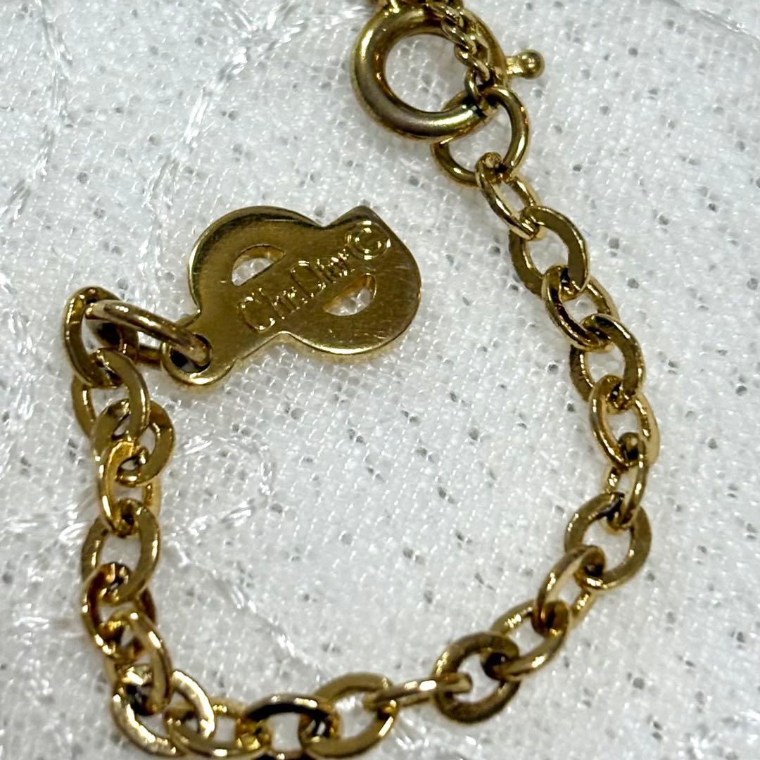 美品 Christian Dior ヴィンテージ ロゴ ジュエリー ネックレス