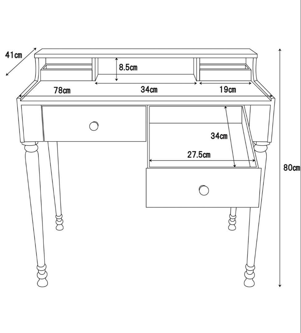 アンティークライティングデスク 新品・未使用 木製デスク ディスプレイ