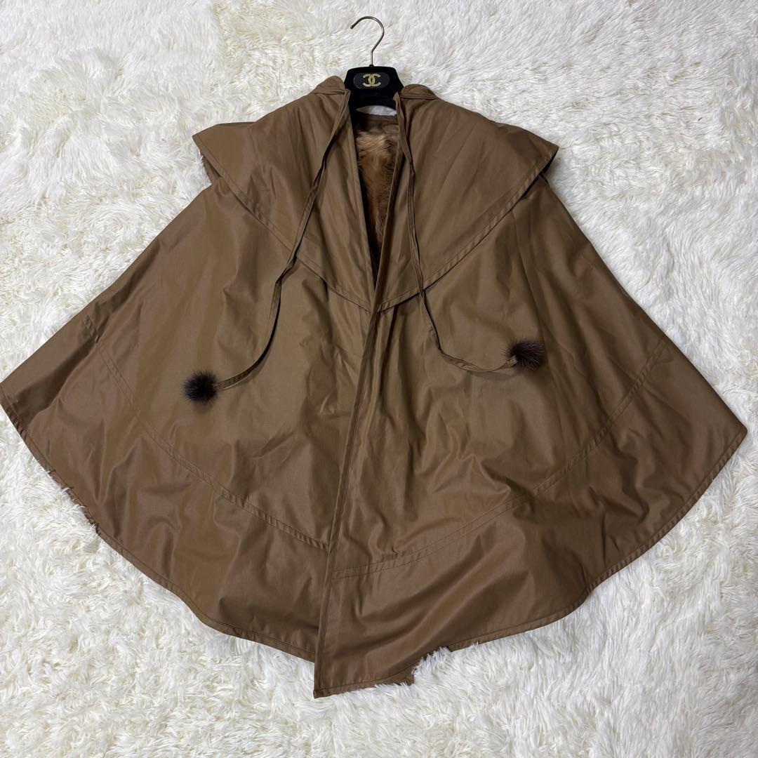 ポンチョ　ラムファー　ライナー取り外し可能　2way Lサイズ相当