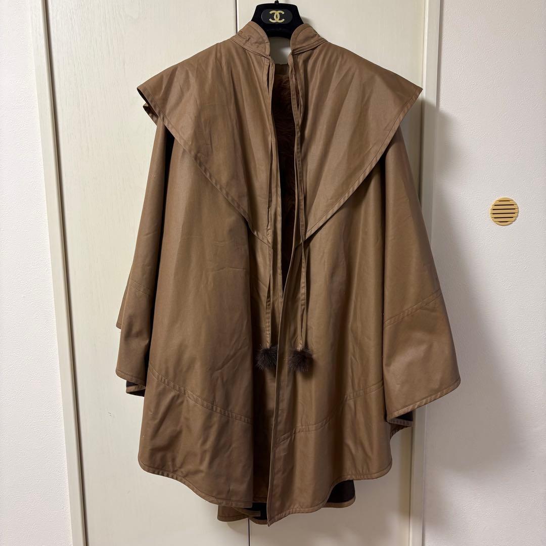 ポンチョ　ラムファー　ライナー取り外し可能　2way Lサイズ相当