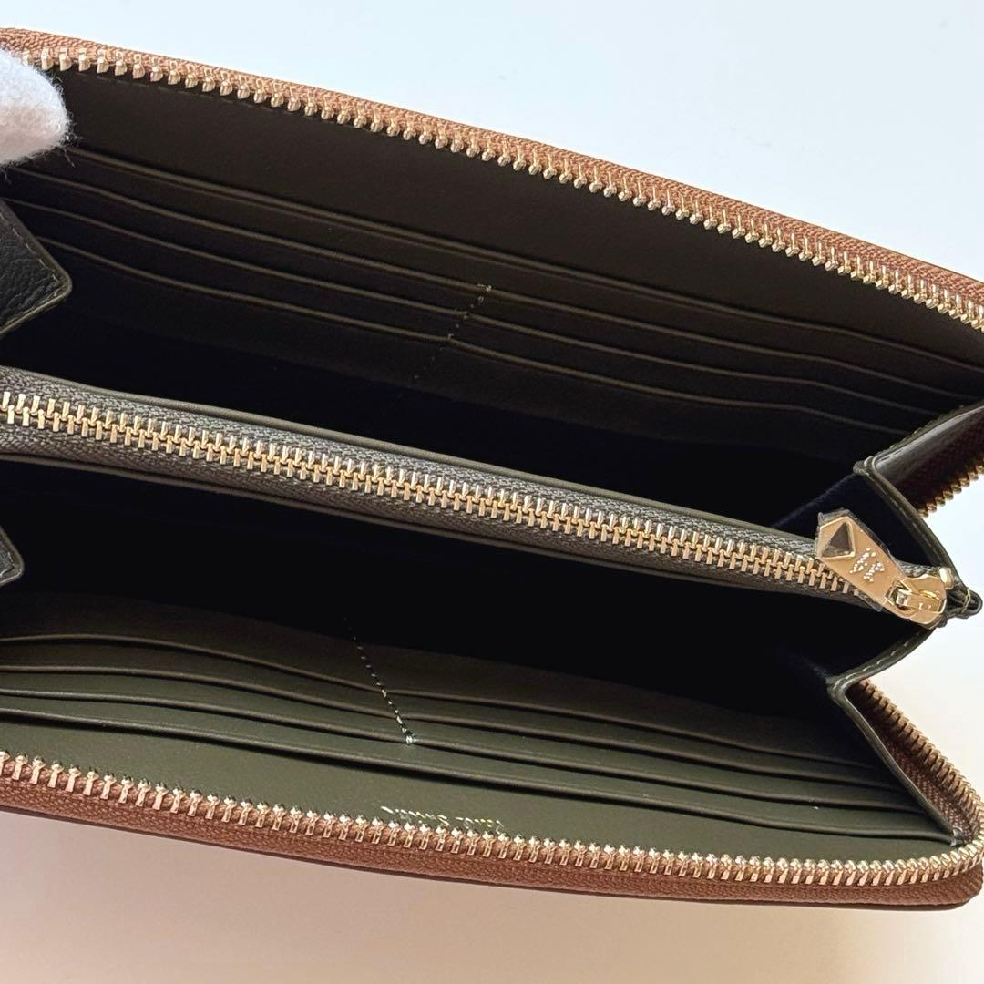 Paul Smith ポールスミス ラウンド ファスナー 長財布 キャメル