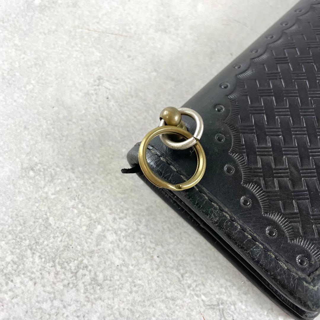 入手困難✨ キャリー CALEE 長財布 トラッカーウォレット レザー ブラック