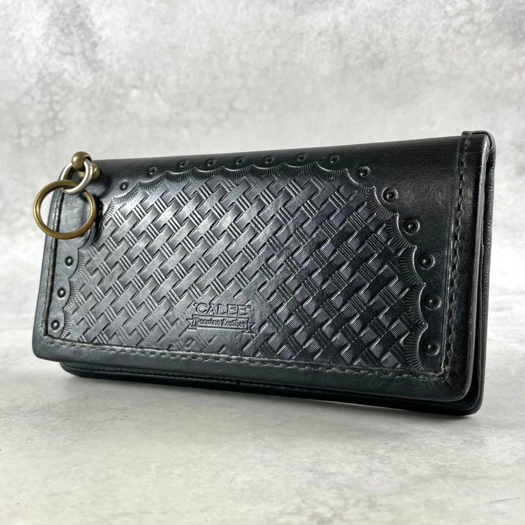入手困難✨ キャリー CALEE 長財布 トラッカーウォレット レザー ブラック