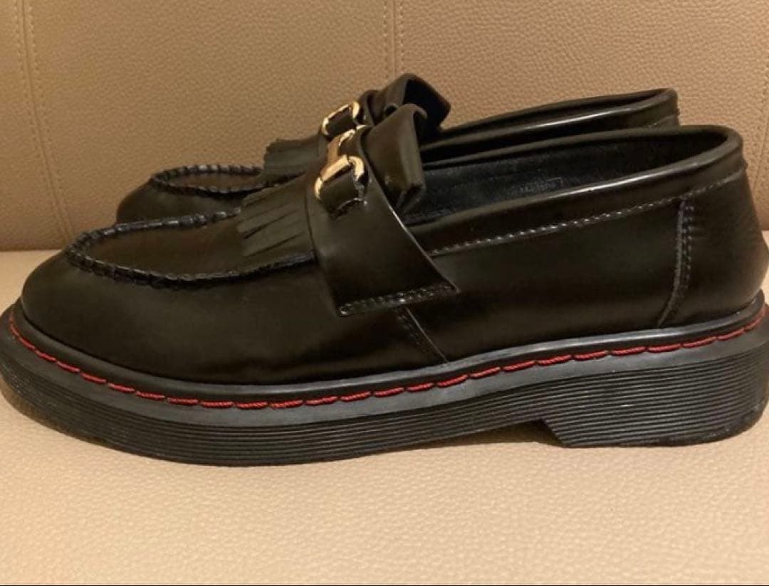 ドクターマーチン　エイドリアン　スナッフル　ローファー　レッドステッチ