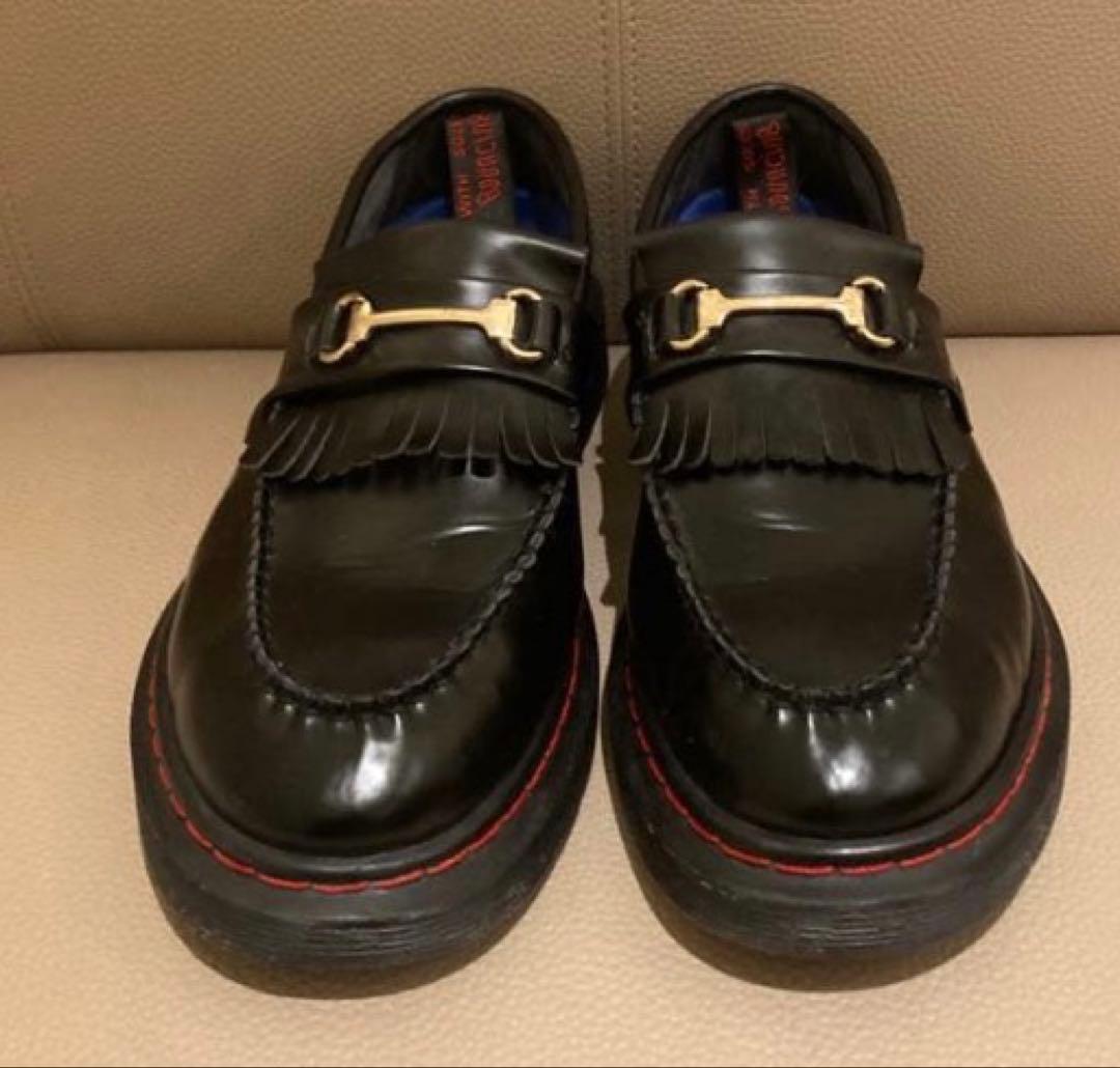 ドクターマーチン　エイドリアン　スナッフル　ローファー　レッドステッチ