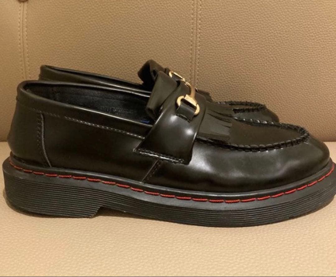 ドクターマーチン　エイドリアン　スナッフル　ローファー　レッドステッチ