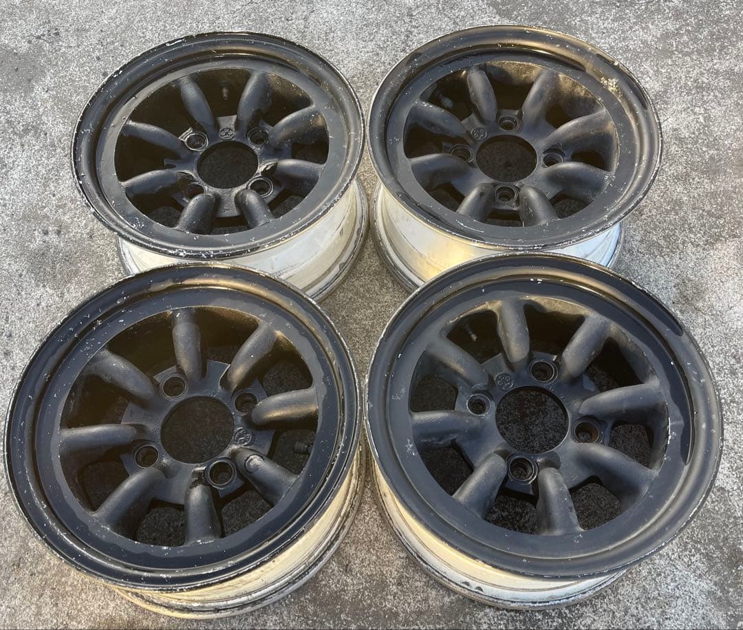 n*3様 【希少】ワタナベ12インチAタイプ5.5J +9 PCD110 4穴