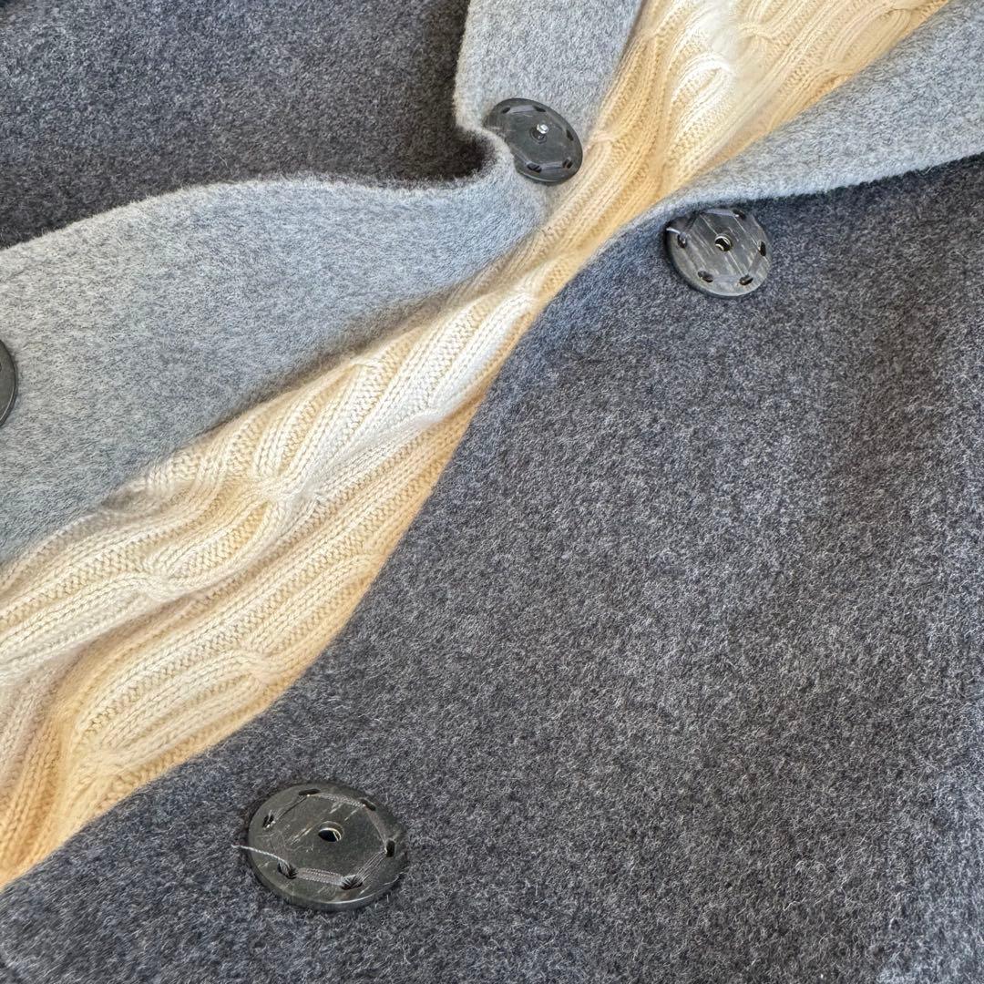 美品❗️イタリア製カシミヤ混ウール　リバーコート