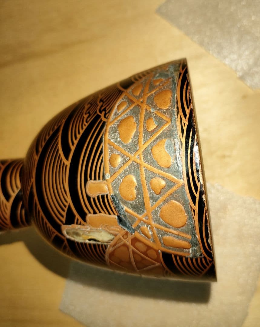 小鼓の胴 螺鈿入り