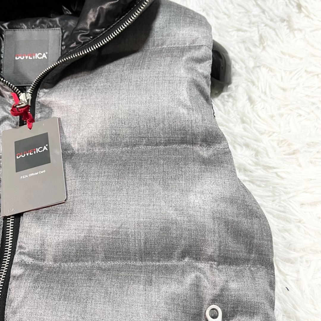 美品　デュベティカ　FEBEDUE　ダウンベスト　別注　カシミヤ混　40 グレー