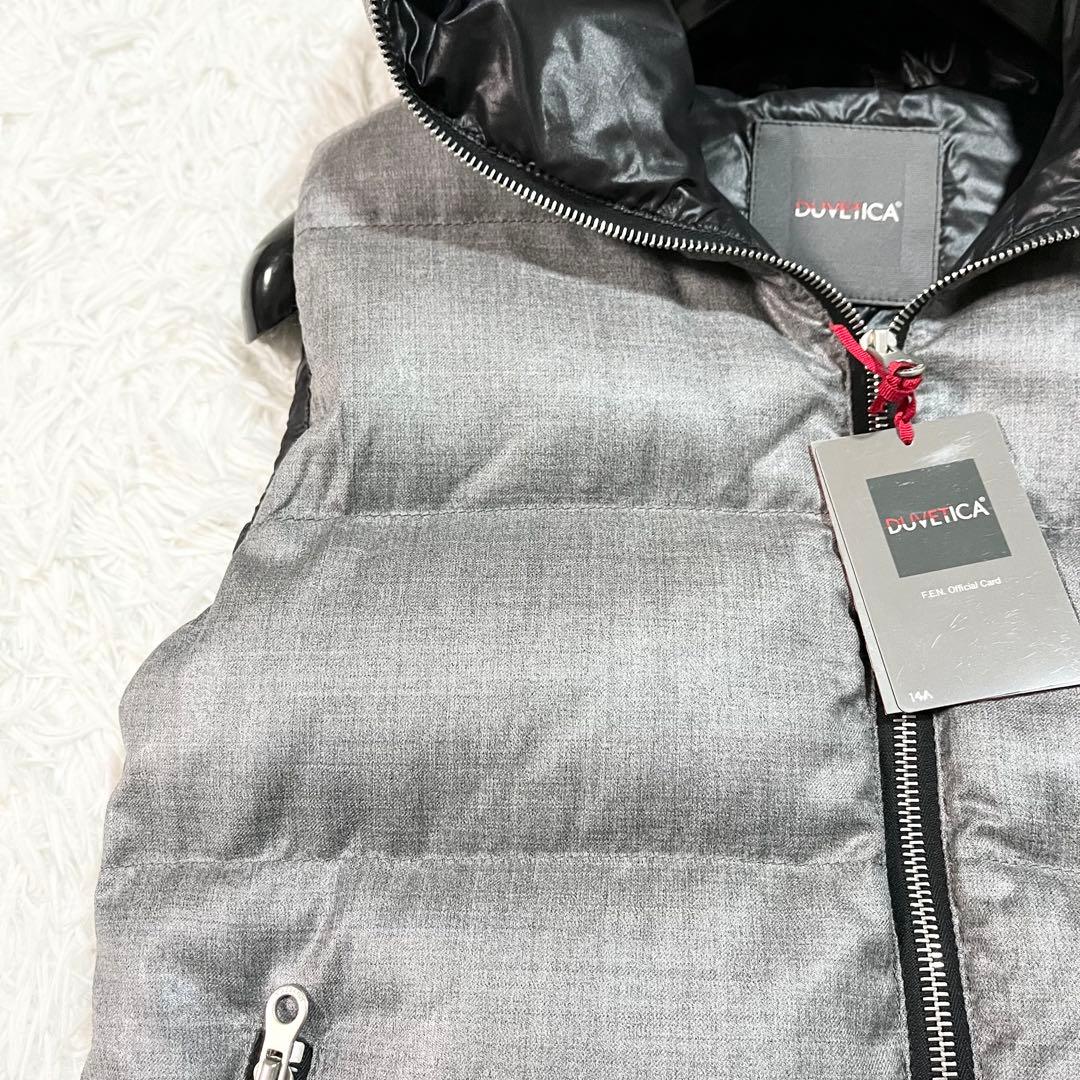 美品　デュベティカ　FEBEDUE　ダウンベスト　別注　カシミヤ混　40 グレー