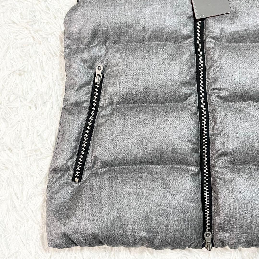 美品　デュベティカ　FEBEDUE　ダウンベスト　別注　カシミヤ混　40 グレー