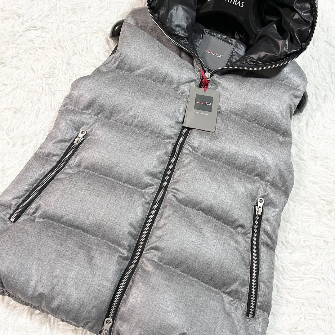 美品　デュベティカ　FEBEDUE　ダウンベスト　別注　カシミヤ混　40 グレー