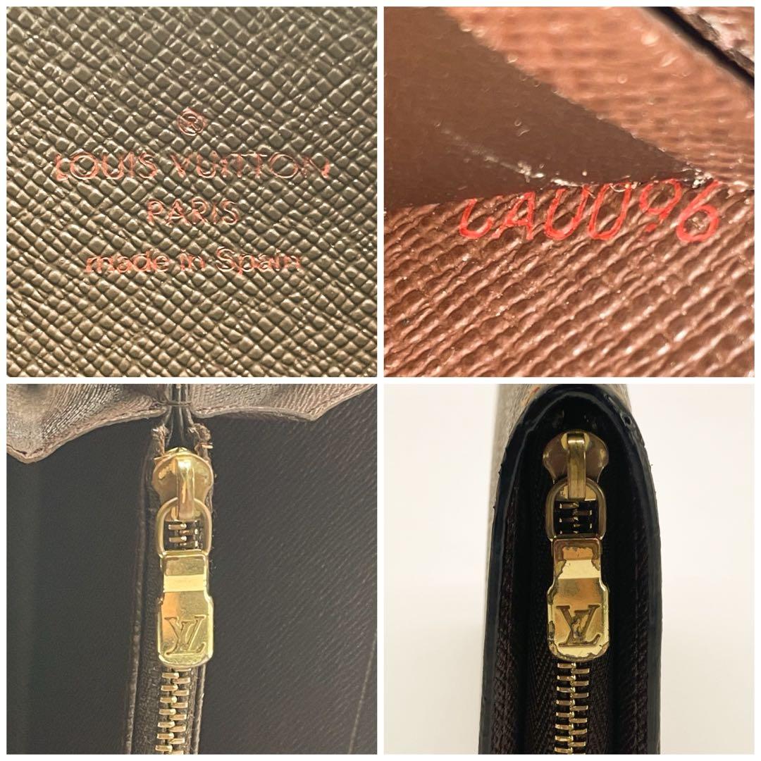 ルイヴィトン　ポルトモネ　ジップ　ダミエ　ラウンドファスナー　長財布