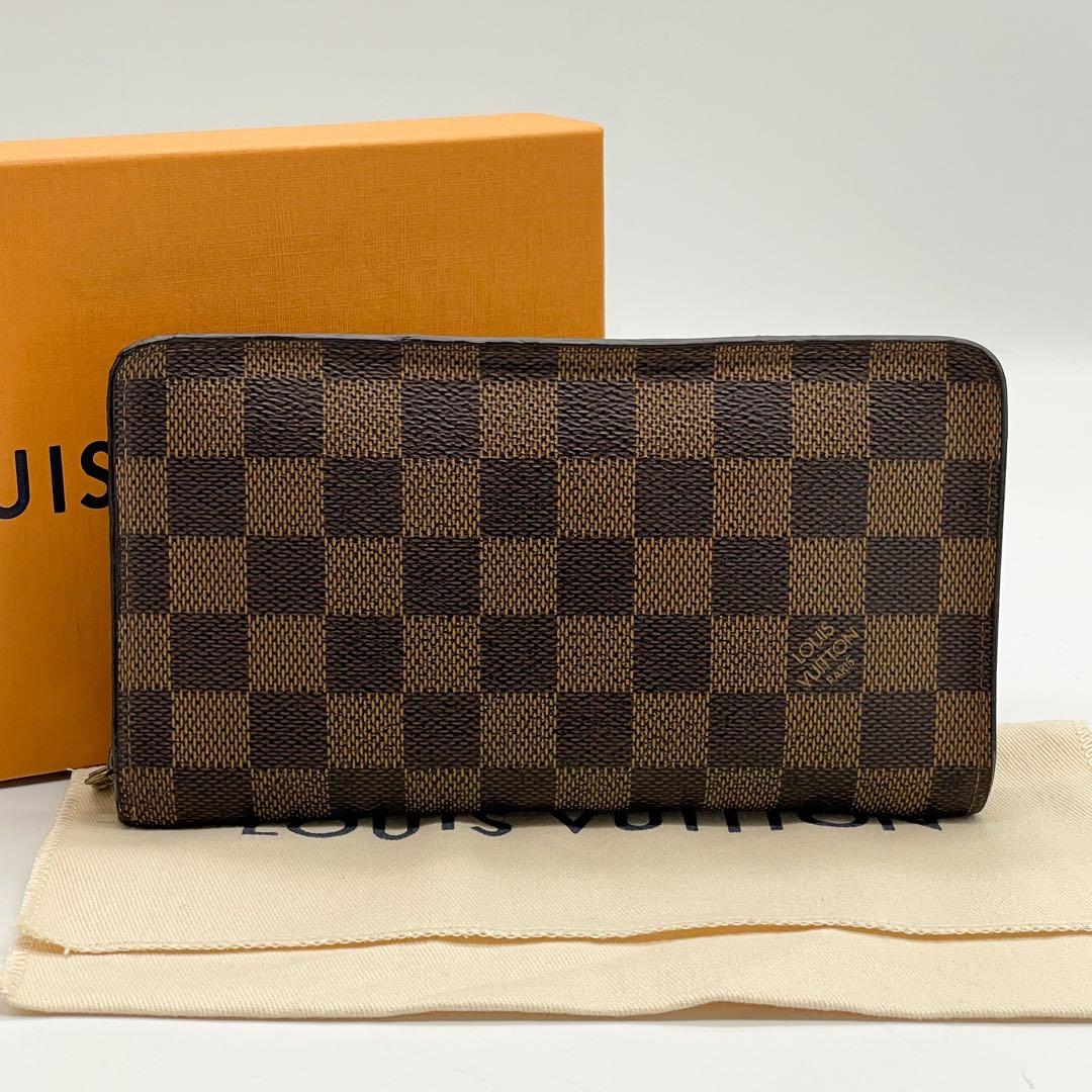 ルイヴィトン　ポルトモネ　ジップ　ダミエ　ラウンドファスナー　長財布