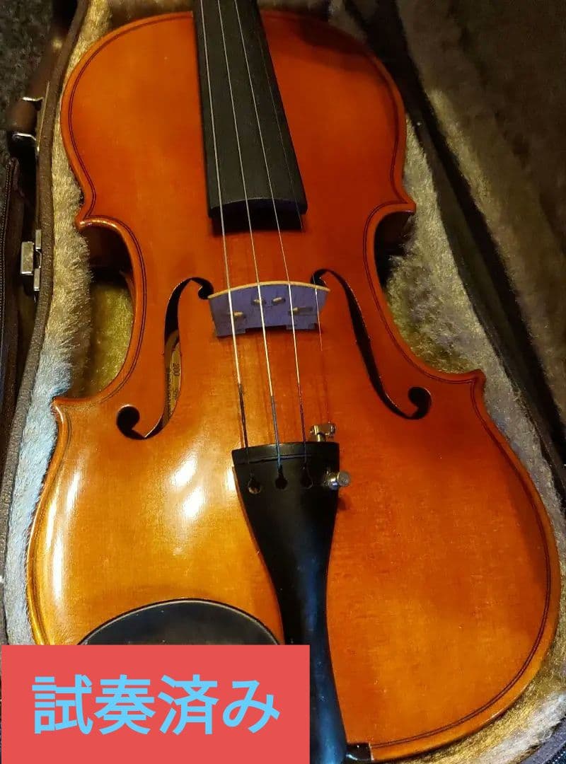 高級 バイオリン 鈴木 No.200 4/4 証明ラベル有、弓ケース付 定価6万