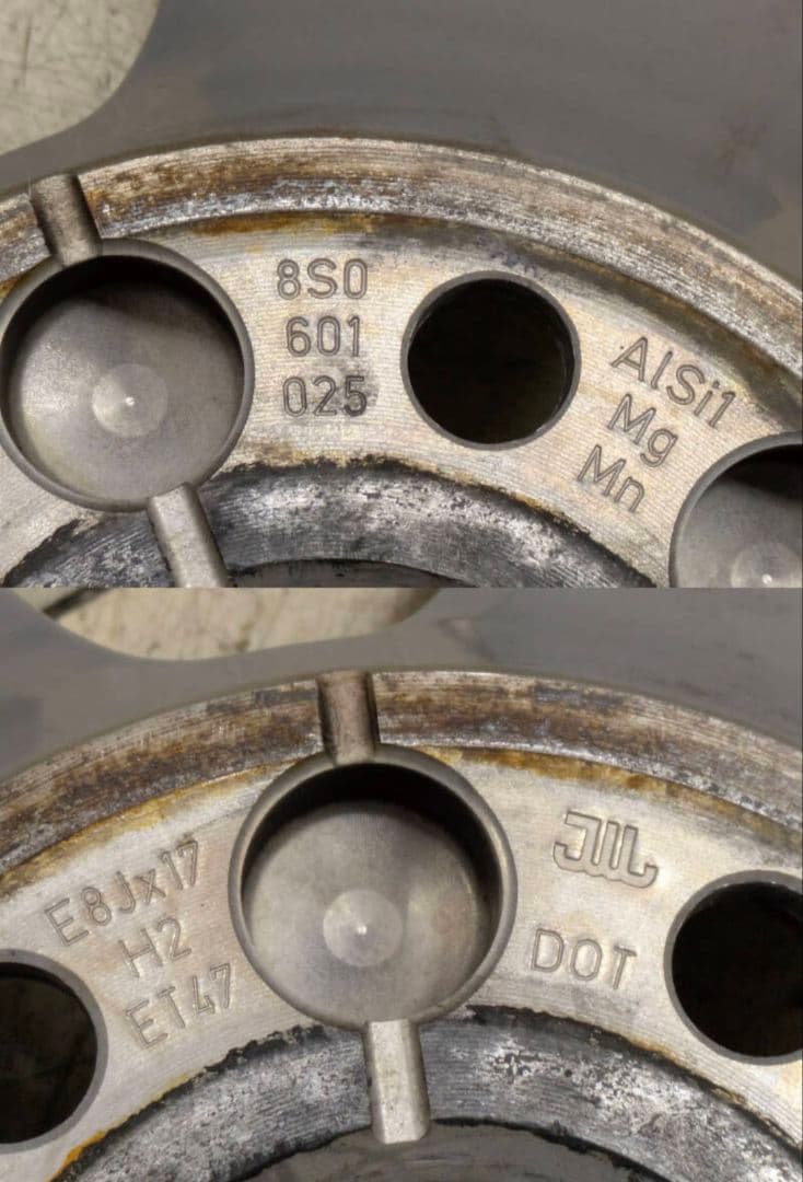 ヤマモト アウディ 8S TT純正17インチホイール 4本SET