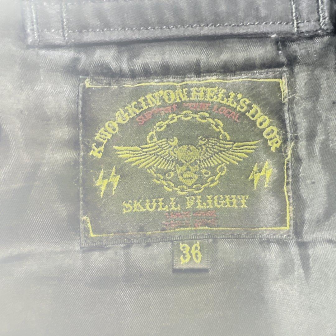 金*！様 スカルフライト　N-3B サイズ36 ミリタリージャケット ファー付き
