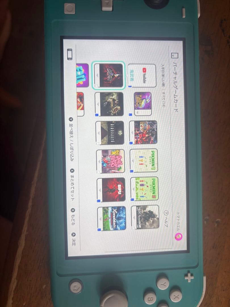 Switch Lite本体 充電器欠品 ピクミン1.2等 すぐに遊べるソフト付き