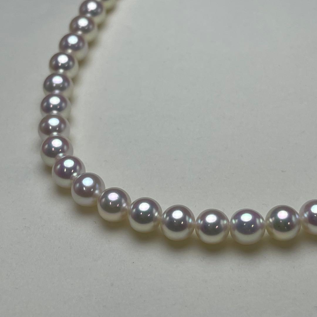 ミキモト アコヤ真珠 ネックレス 6.5-7.0mm SILVER 現行