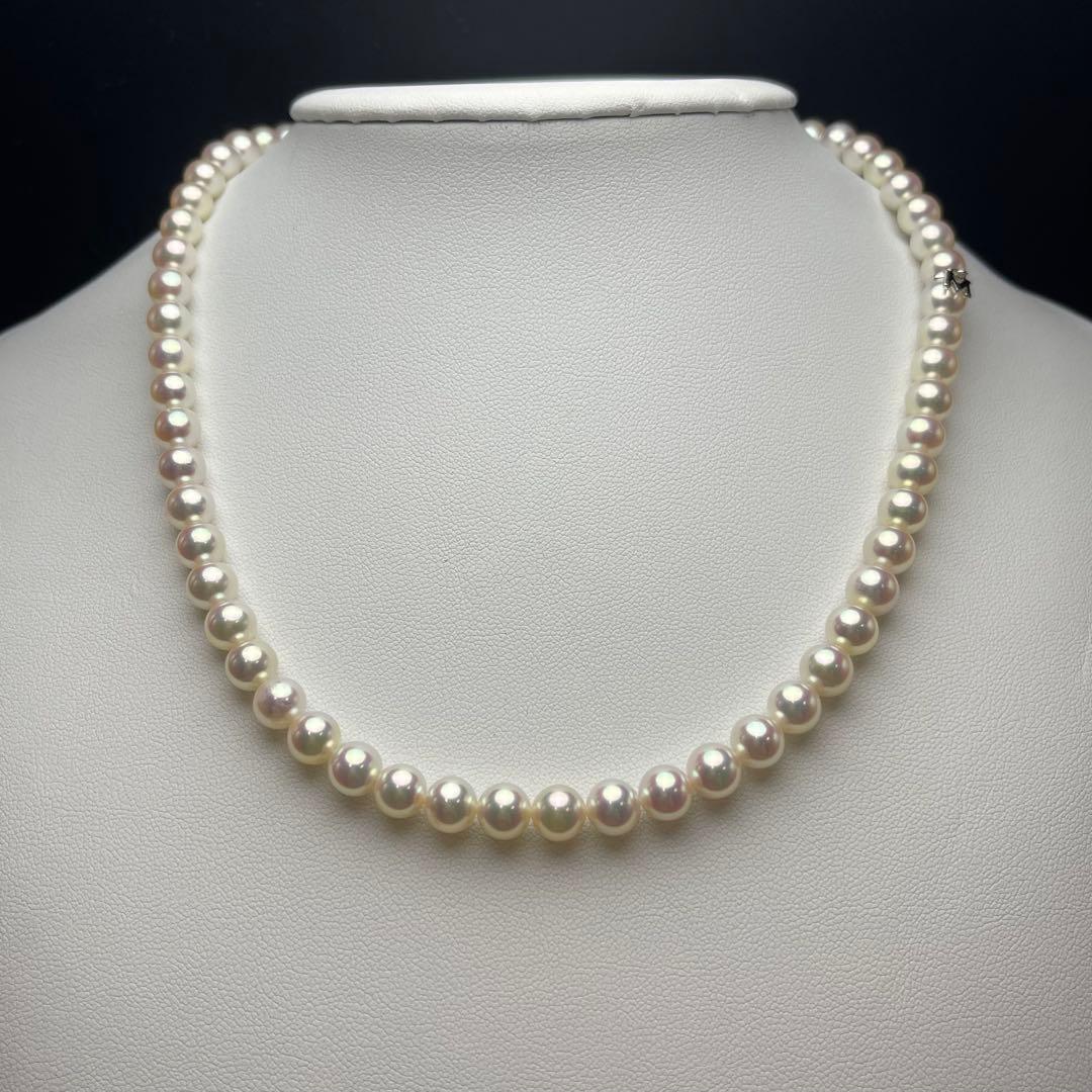 ミキモト アコヤ真珠 ネックレス 6.5-7.0mm SILVER 現行