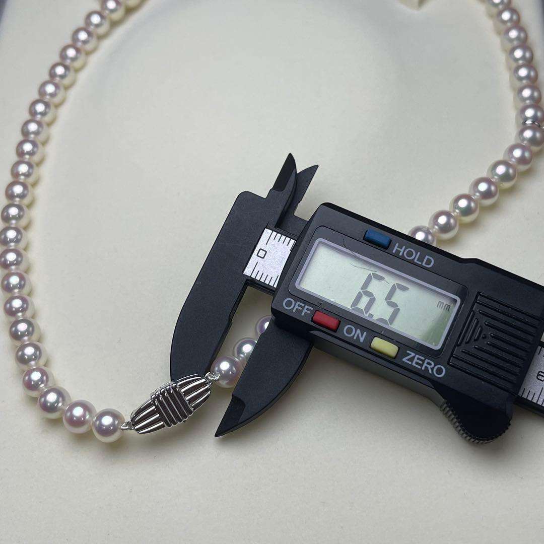 ミキモト アコヤ真珠 ネックレス 6.5-7.0mm SILVER 現行