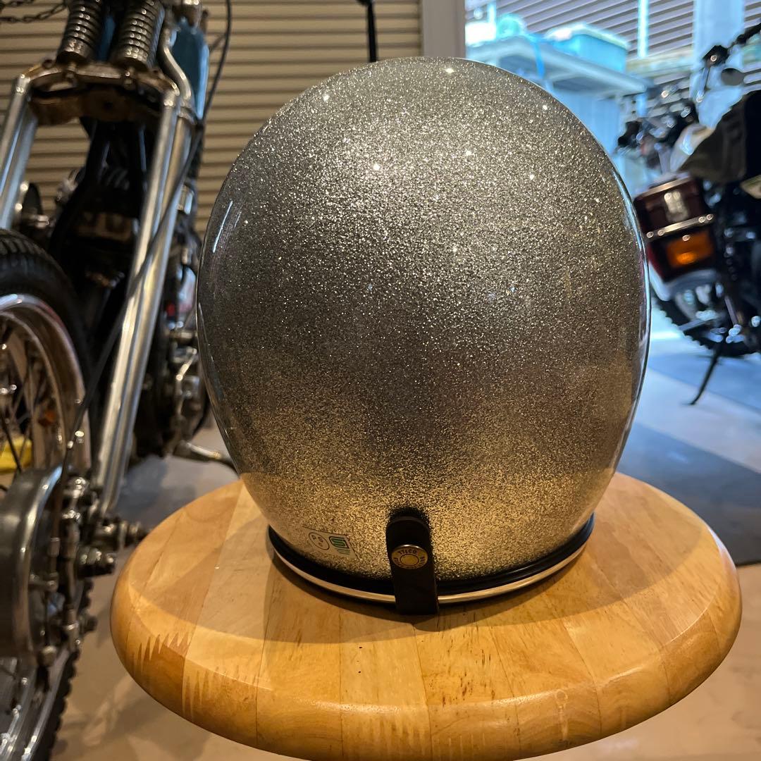 TT&COシルバー グリッター ジェットヘルメット子供、女性用