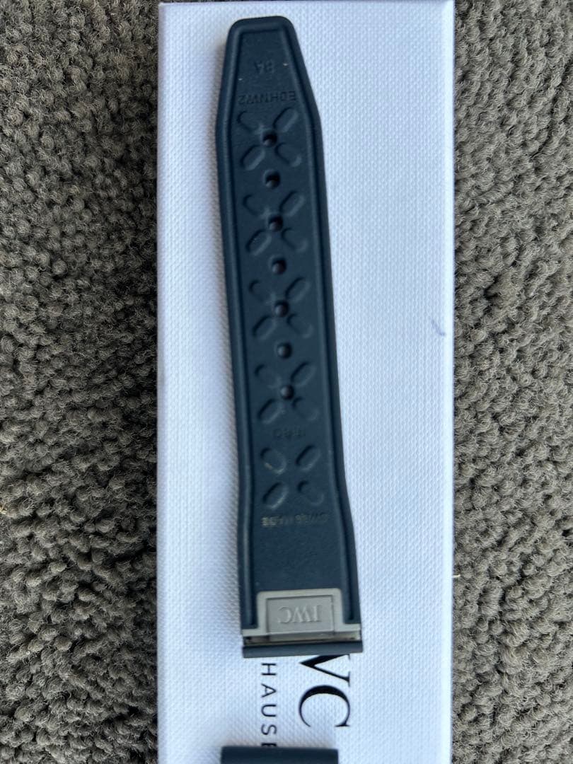 IWC ラバーストラップ　ブルー（紺色）XSサイズ　ラグ幅20mm